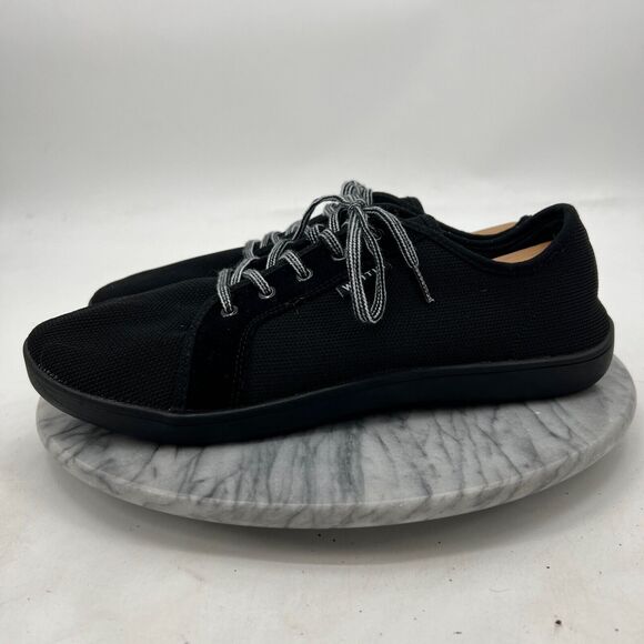 WHITIN Sneakers Mens 13.5 Black Canvas Barefoot Minimalist Zero Drop Athletic 47 - Picture 4 of 13